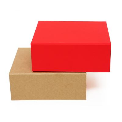 China Wholesale Luxury Foldable Black Book Shaped Collapsible Paper Folding Magnetic Clamshell Box Gift Box Printing Tissue Packaging for sale