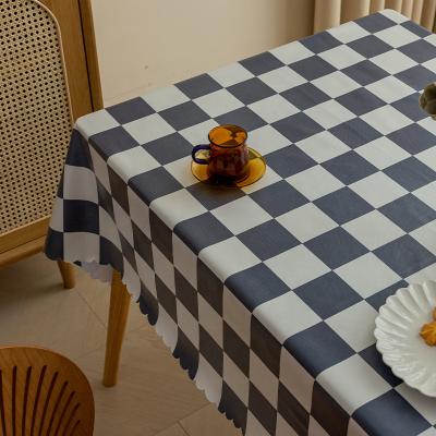 China Coating Oilproof Checkerboard Waterproof And Oilproof PVC For Table Cloth Table Cushion Table Cloth for sale