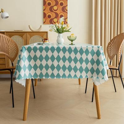 China Diamond Shaped Oilproof And Oilproof Waterproof PVC Coating For Table Cloth Table Cushion Table Cloth for sale