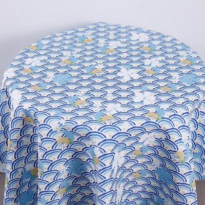 China Stain Resistant Japanese Thick Digital Printed Canvas For Tablecloth Checks Sofa Chair Covers Shopping Bags Fisherman's Hat for sale