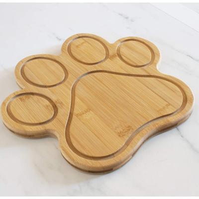 China Sustainable Plate Dish Bamboo Cheese Chopping Board with Unique Design for sale