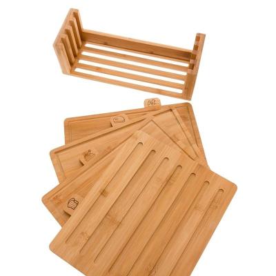 China BAMBOO Sublimation Luxury Extra Large 4 Pcs Chopping Block Smart Kitchen Chopping Set for sale