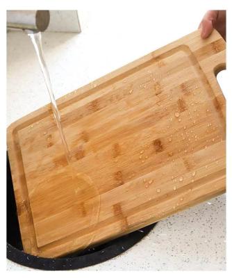 China Eco-Friendly Bamboo Cutting Board for Large Kitchen Organization and Storage for sale