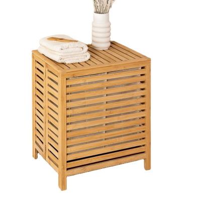 Chine Salle de bains pliable en bambou Rattan rangement de linge panier de vêtements panier à vendre