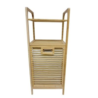 China Natural Bamboo Laundry Basket Storage Bin Hamper Ropa sucia en venta