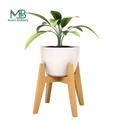 China Moderne nachhaltige Bamboo Pflanzen Topfhalter für Innenraum künstliche Blume zu verkaufen