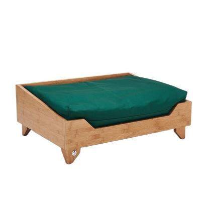 China OEM Quadro de cama de gato de bambu sólido para cão pequeno médio grande PET à venda