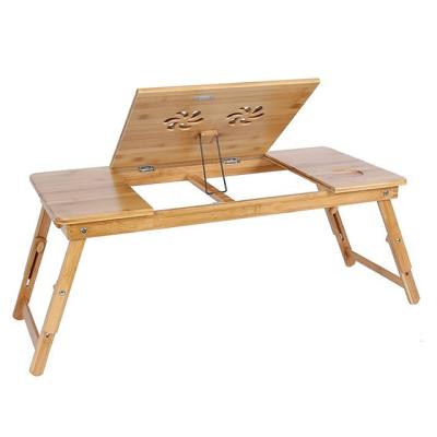 Chine Tableau de bureau portable en bambou pliable réglable en bois durable sur mesure à vendre