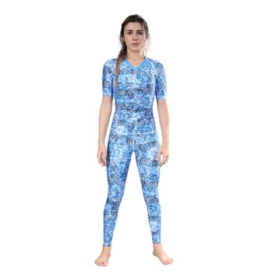 China Muttahida Majlis-e-Amal Rashty Printed Spandex/Full Polyester Women's Short Sleeve Guard Sublimated NO GI Rash Guards for sale