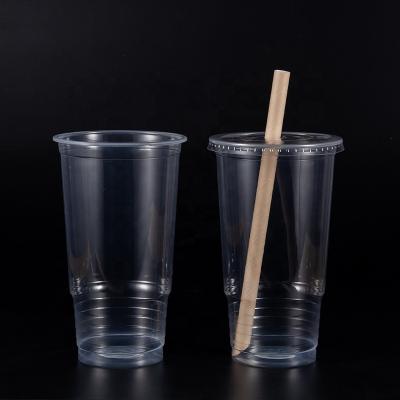 China Factory Wholesale Disposable Bubble Tea Drinking Cups Clear Plastic Disposable Blister Cups Wholesale Eco-Friendly Customized Plastic Water Material Disposable Bubble Cup for sale