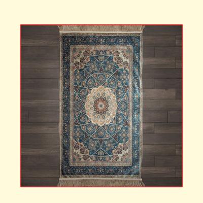 China Washable luxury retro muslim rug used as liturgical rug for prayer for sale