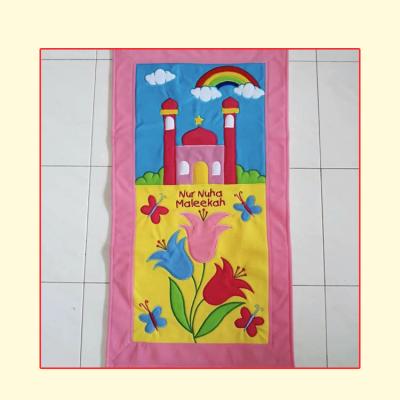 China Non-slip Cartoon Turkish Children's Seat Mat Islam Muslim Prayer Mat for sale