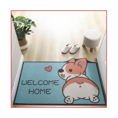 China Cartoon Modern Fashion Non - Slip Apron Waterproof Mat For Easy Cleaning Door Mat for sale