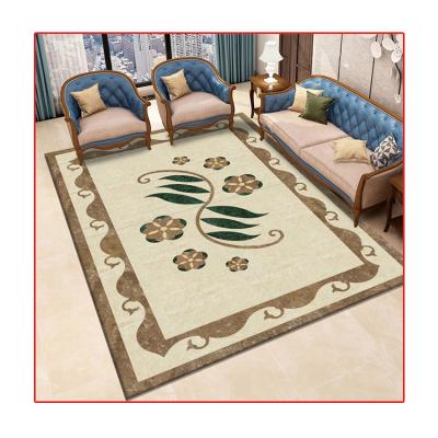 China Newly Entrance European and American Decorative Floor Style Washable Carpet for sale