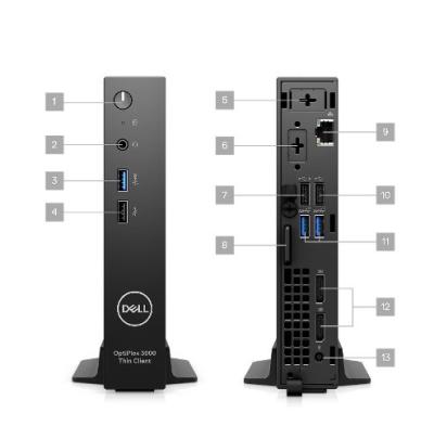 Cina Grafica UHD Wyse 5070 Mini PC Cloud Desktop Dell Thin Client con 4 GB di RAM e 16 GB di SSD in vendita