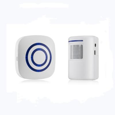 China Hot Sale ABS Bell Factory 38 Ringtones Hardware 38 Motion Sensor Alarm System Wireless Door Bell Alarm For Home for sale