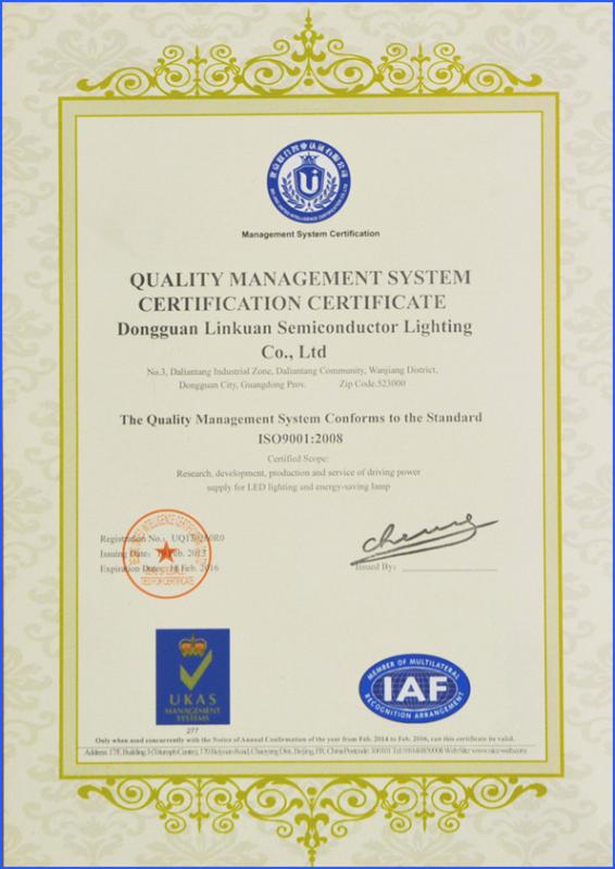 ISO9001 CERTIFICATION - GR8 TECHNOLOGY Co LTD