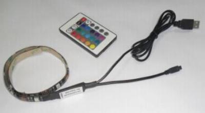 China IR Remote Control 5V USB Powered TV LED Strip RGB Color Changing TV Mood Light for sale