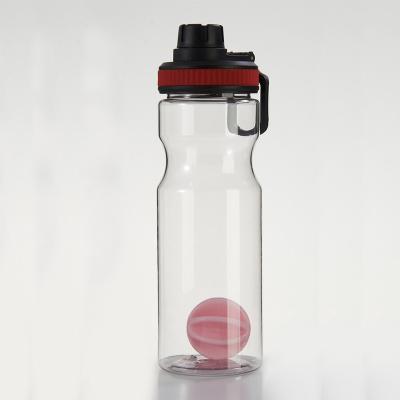 China Sustainable Plastic Shaker Bottle Leak Proof With Mix Ball Sports Water Bottle for sale