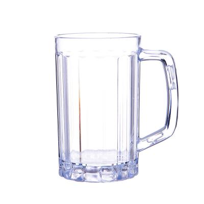 China 500ml 16oz Beer Plastic Promotional Beer Mug For Bar Wine Mug Unbreakable Tumbler Beer Mug for sale