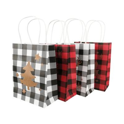 China Durable Recyclable Manufacturer Custom Print Recycle Festival Kids Gift Bags Christmas Day Packaging Paper Bag for sale