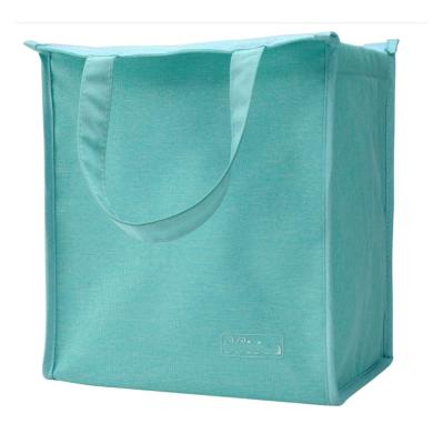 China Waterproof Factory Customized Small Colorful Blue And Light Cool Food Thermal Insulated Daily Use Tote Cooler Bags for sale