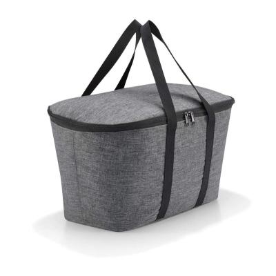 China Waterproof Factory BSCI Customized Women Tote Bags Insulated Cooler Bag Shopping Gray Fast Food Delivery Cooler Bag for sale