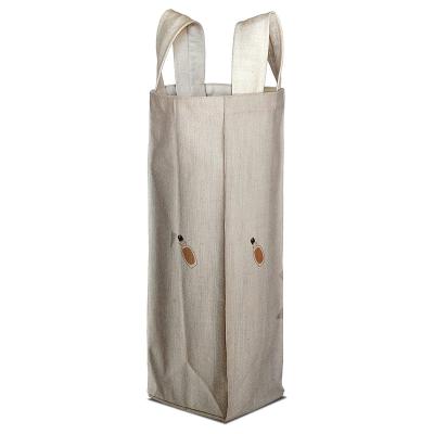 China Recyclable; Wholesale Reusable Cheap Price Storage Canvas Eco Friendly Recycled Packing Care Handle Bags Tote Wine Jute Bag for sale