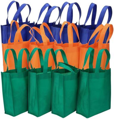 China Wholesale custom grocery bags high quality durable/recyclable/folding kitchen reuse reusable pp laminated non woven tote bag with handle for sale