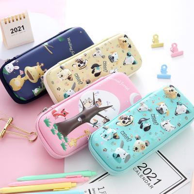 China Schools & Lovely 3D Stationery Pencil Bag Cartoon Student Desks Children's Large Capacity Pencil Case Box for sale