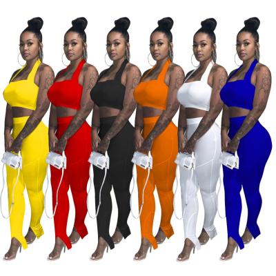 China 2021 fashionable women two-piece set tube top anti-pilling anti-pilling pants pencil pants 2 piece set women summer outfits for sale