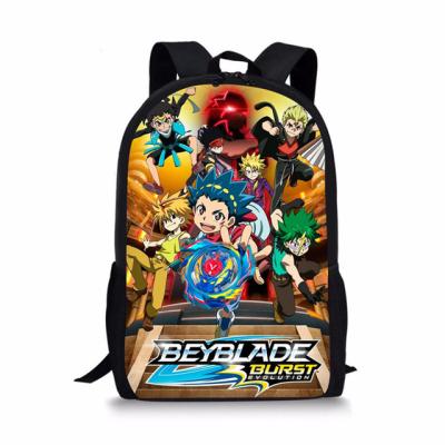 China New Fashion Design Game Anime Beyblade Burst Printed Toddler Kids Children College Boy Mochilas Escolares School Bags Backpack Bookbags for sale