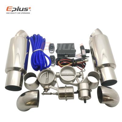 China Stainless Steel Stainless Steel EPLUS New Style universal Stainless Steel Valvetronic Exhaust vacuum Cutout Valve Remote kits for sale