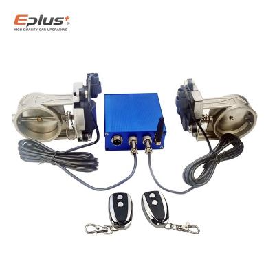 China Stainless Steel Stainless Steel EPLUS igh quality 2.5'' 63mm/3'' 76mm Electric Stainless Exhaust Cutout Cut Out Dump Valve with Remote control roadster sound va for sale