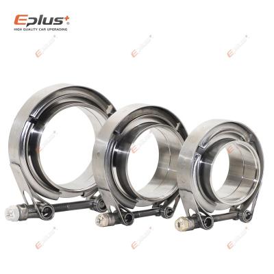 China Stainless Steel Stainless Steel Eplus auto parts stainless steel v band exhaust clamp and flanges for sale