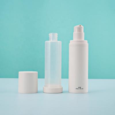 China ACP PP Vacuum Bottle Cosmetic Plastic Replaceable Jar With Inner Airless 30ml 50ml 100ml 150ml Spray Lotion Pump Replacement for sale