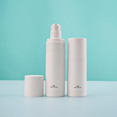 China Refillable Eco-friendly Cosmetic Bottle Airless Jar With Reuse Replacement Spray Inner Pump 30ml 50ml 100ml 150ml ACP Plastic Available for sale