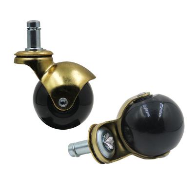 China Low Noise Hot Selling Swivel Ball Caster Wheels Rubber Ball Caster Wheel For Sofa for sale