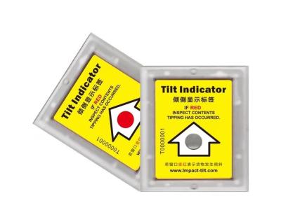 China Barcode In China Stock Manufacturer Tilt Indicator Iabel Shipping Warning Sticker for sale