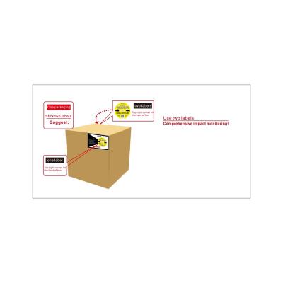 China Factory L 65 China 5G Shipping Label Impact Barcode Indicator Shockwatcher 2 for sale