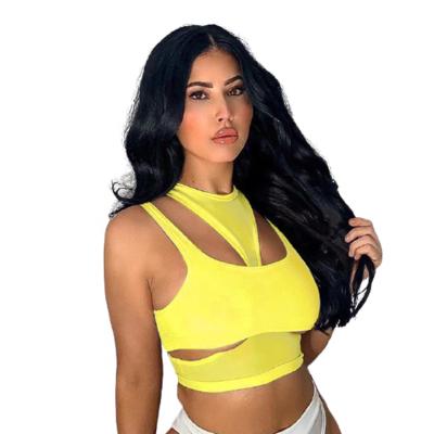 China 2021 Breathable Hollow Out Full Body Crop Tees Shaping Fitness Mini Crop Tops for sale