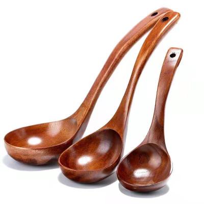 China Mini Small Kitchen Wood Soup Natural Reusable High Quality Cheap Korean Chinese Japanese Wholesale Viable Cooking Spoons en venta