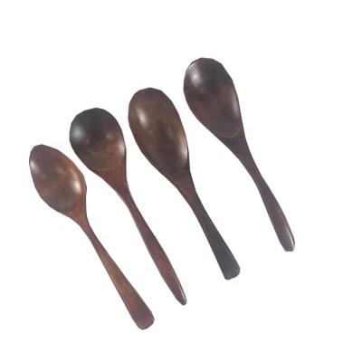 China New Japanese Style Bulk Cheap Viable Color Hot Kitchen Chocolate Small Wooden Spoons For Consumption zu verkaufen