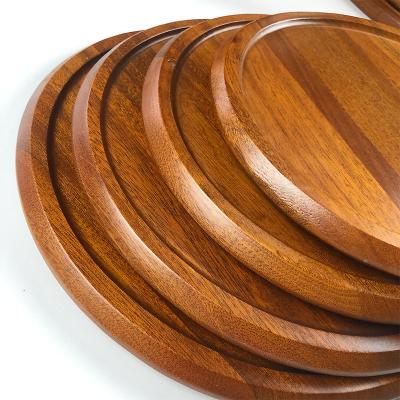 China Durable Western Style Steak Dinner Plate Beef Steak Board Dish BBQ Pizza Tray Sabiri Restaurant Solid Wood Set for sale