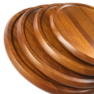 China New viable hot selling solid wood handmade shabili pizza plate bread used for hotel buffet parties for sale