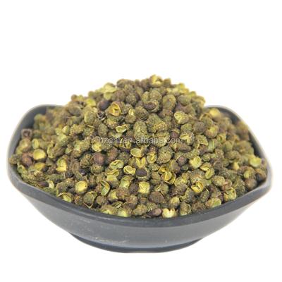 China New Cultures Sichuan Spice Green Color Zanthoxylum Schinifolium Natural Green Fruit Pepper Dried Organic Dried Green Peppercorns Dried for sale