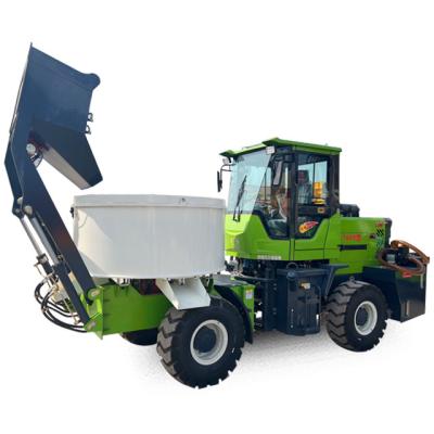 China Hotels China Automatic Self-Feeding Big Diesel Concrete Mixer With Self Loading Truck for sale