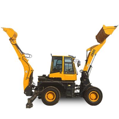 China Hotels Mini Back Hoe Loader 2.5 Ton Backhoe Loader Mini Excavator Loader For Sale for sale