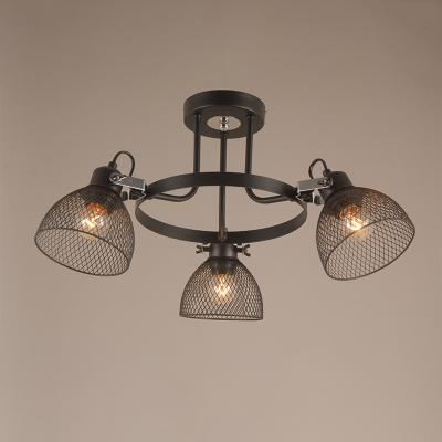 China Movable Indoor Attic Lights Retro Vintage Design Arms 3 Metal Ceiling Pendant Lamp for sale