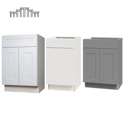 China Modular Shaker MDF Sideboards Manufacturer Solid Wood Modern American White Wall Style From Wholesaler RTA for sale